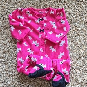 Carter's fleece sleeper, 3-6 months